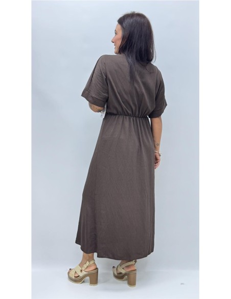 VESTIDO ELISA MARRON