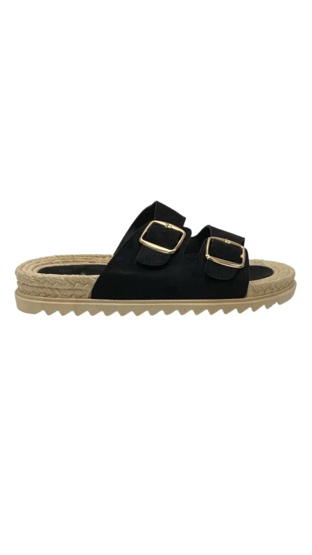 PLAYERA DOS HEBILLAS NEGRO 2