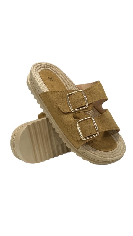 PLAYERA DOS HEBILLAS CAMEL