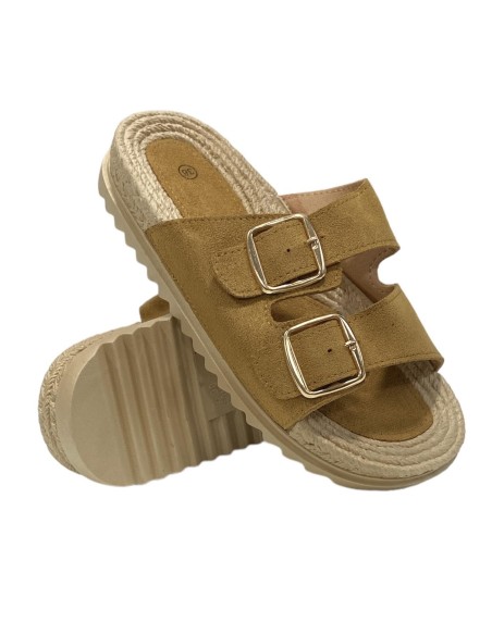 PLAYERA DOS HEBILLAS CAMEL