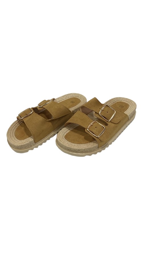 PLAYERA DOS HEBILLAS CAMEL