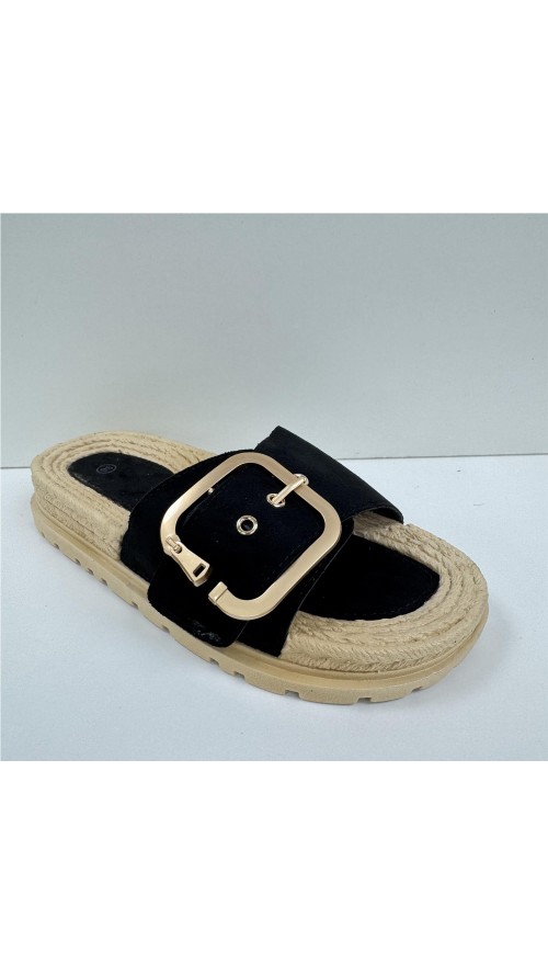 PLAYERA HEBILLA NEGRO