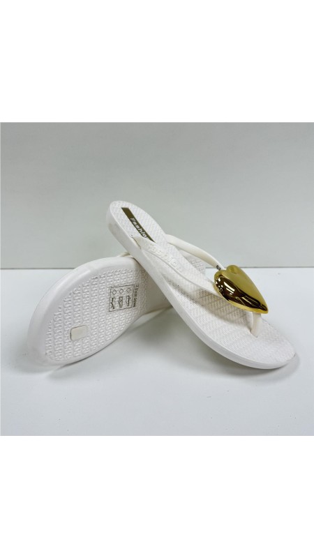 CHANCLA CORAZON BLANCO 2