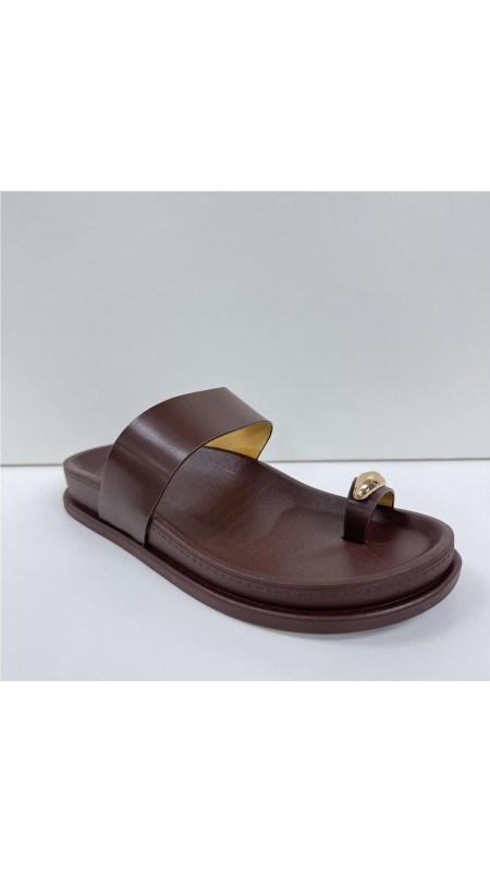 SANDALIA PLAYERA MARRON