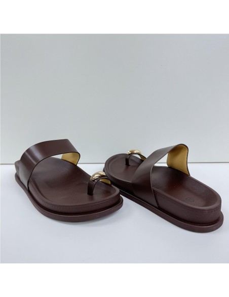 SANDALIA PLAYERA MARRON