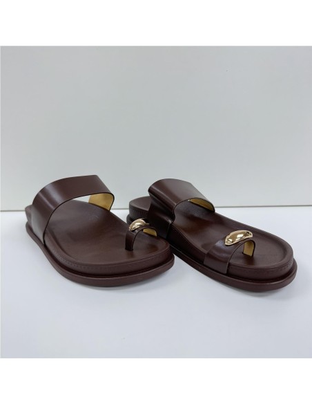 SANDALIA PLAYERA MARRON