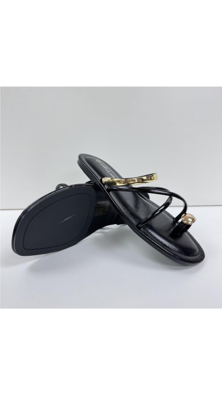 SANDALIA METER ADORNO COLOR NEGRO 2