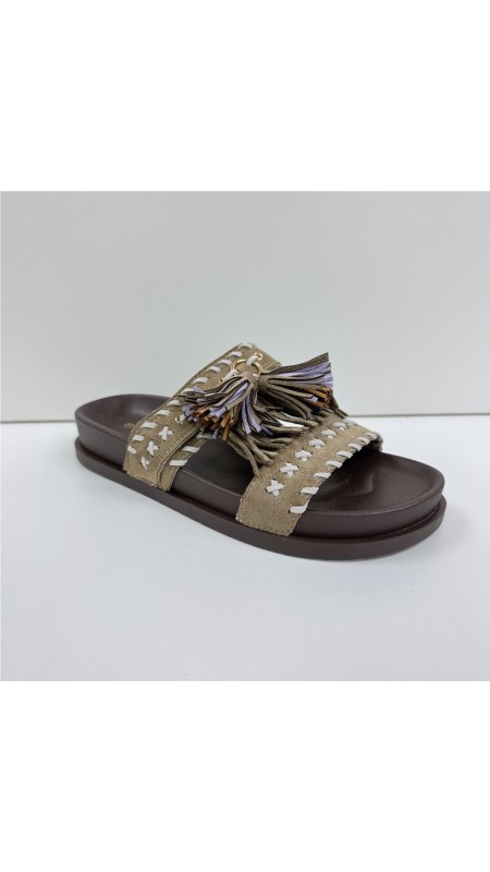 SANDALIA FLECOS TAUPE