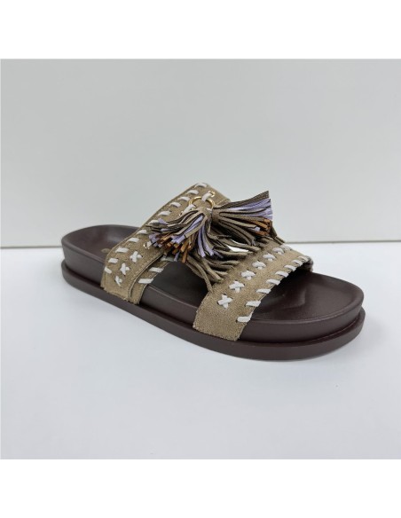SANDALIA FLECOS TAUPE