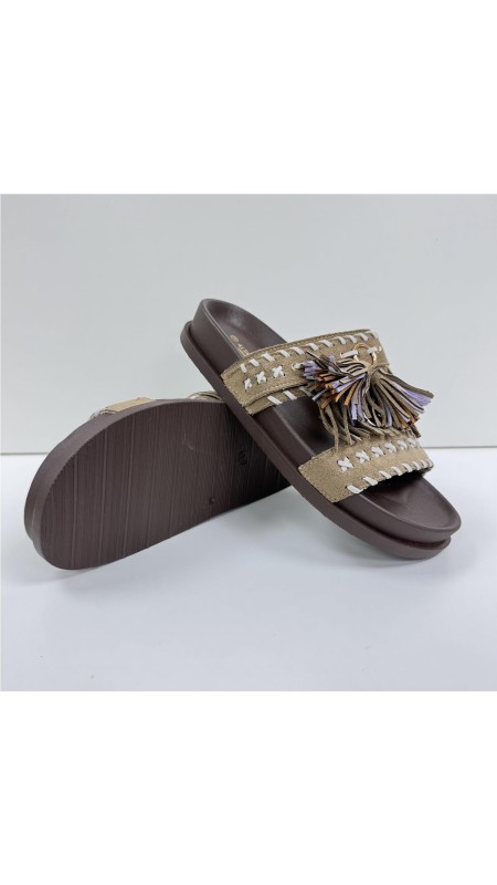 SANDALIA FLECOS TAUPE 2