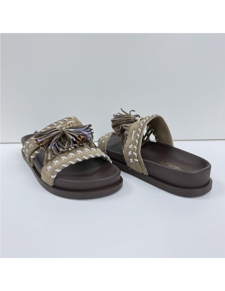 SANDALIA FLECOS TAUPE