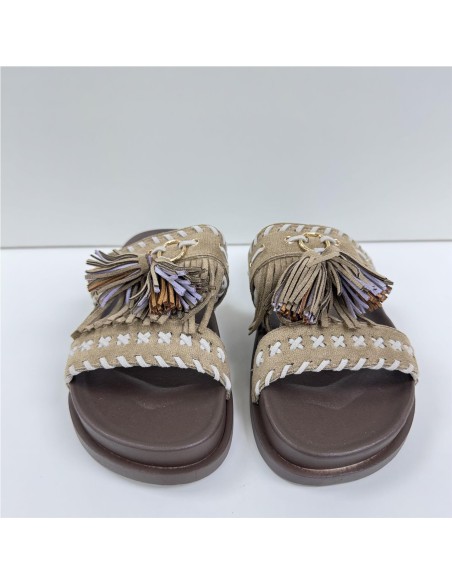 SANDALIA FLECOS TAUPE