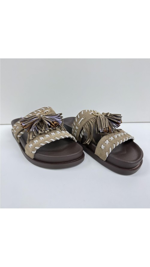SANDALIA FLECOS TAUPE