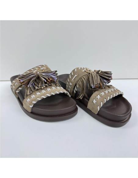 SANDALIA FLECOS TAUPE