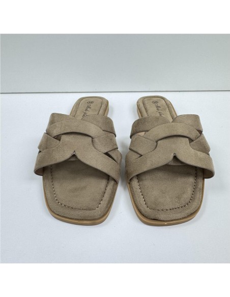 SANDALIA PLANA CAMEL