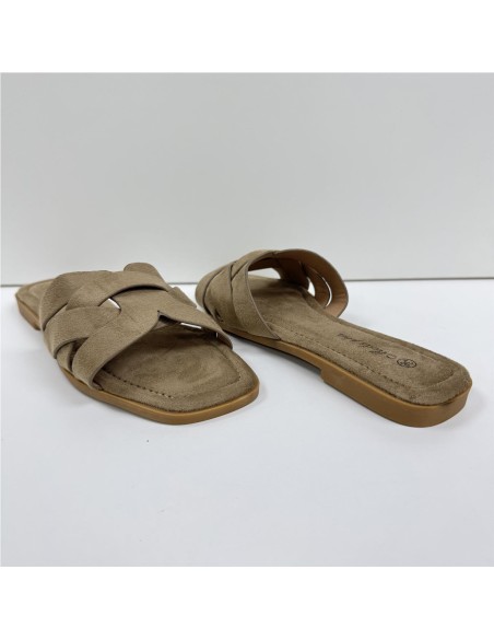 SANDALIA PLANA CAMEL