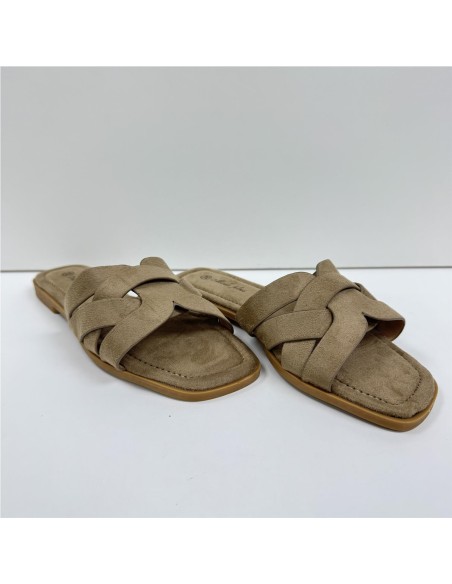 SANDALIA PLANA CAMEL