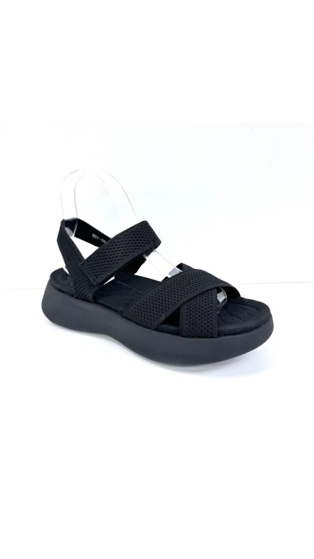SANDALIA CRUZADA BIO NEGRO