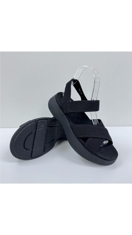 SANDALIA CRUZADA BIO NEGRO 2