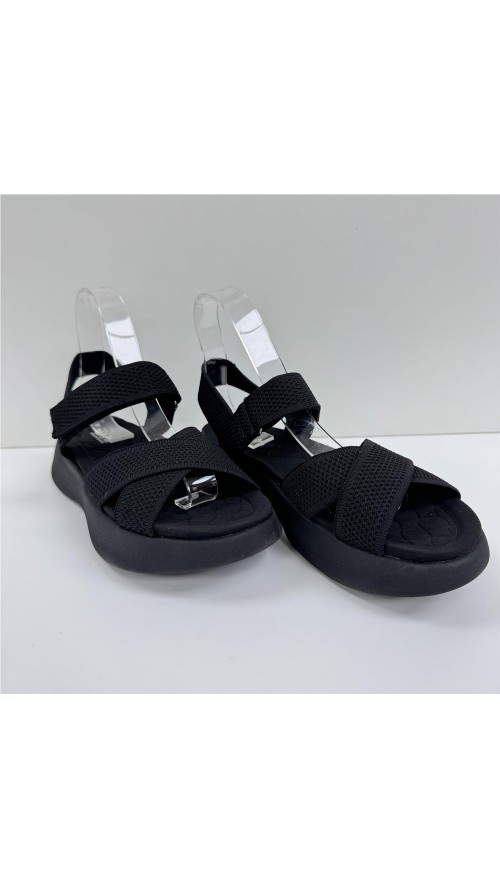 SANDALIA CRUZADA BIO NEGRO