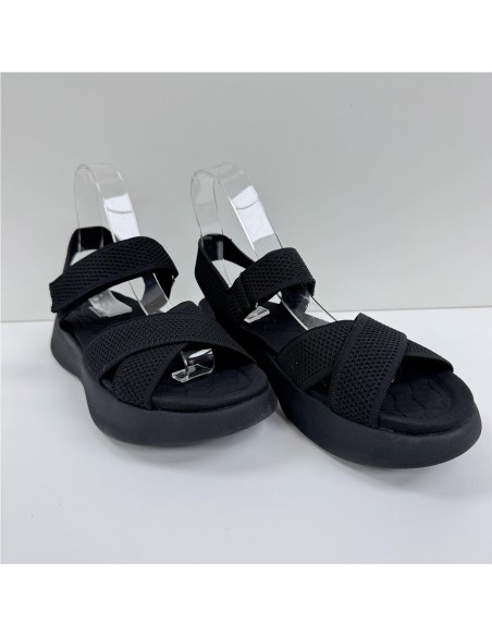 SANDALIA CRUZADA BIO NEGRO