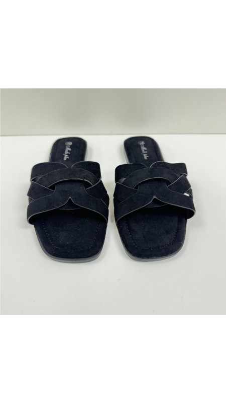 SANDALIA PLANA NEGRO 2
