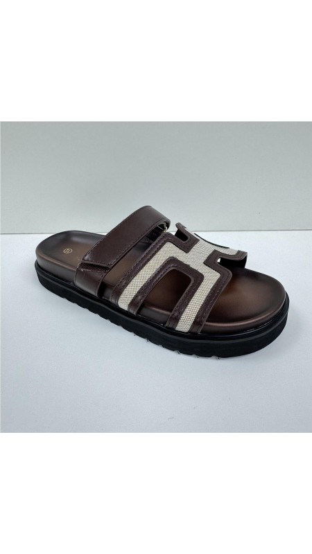 SANDALIA HERMES MARRON