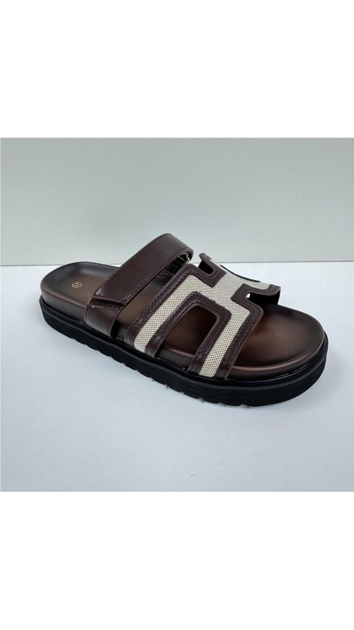 SANDALIA HERMES MARRON