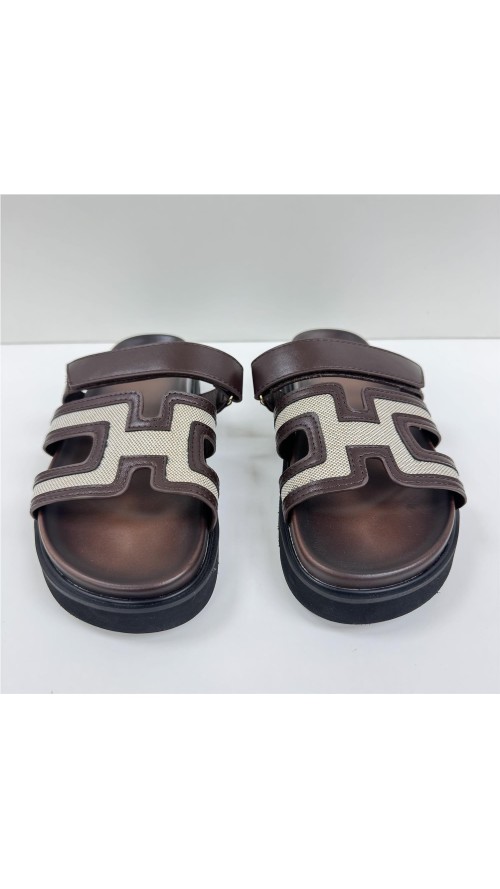 SANDALIA HERMES MARRON