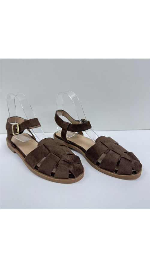 SANDALIA CANGREJERA MARRON
