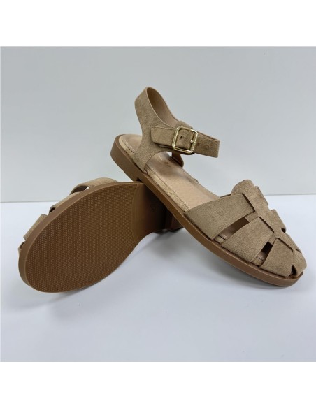 SANDALIA CANGREJERA CAMEL
