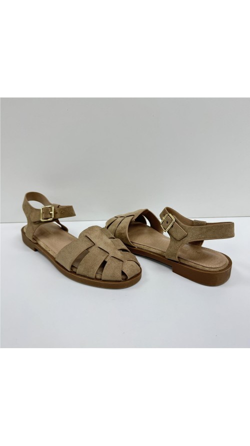 SANDALIA CANGREJERA CAMEL