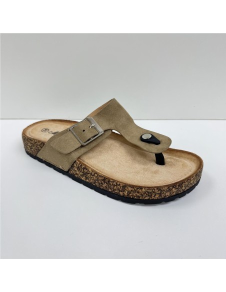 SANDALIA BIO DEDO TAUPE