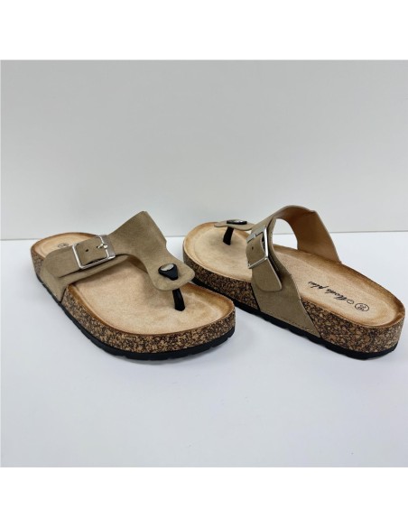 SANDALIA BIO DEDO TAUPE