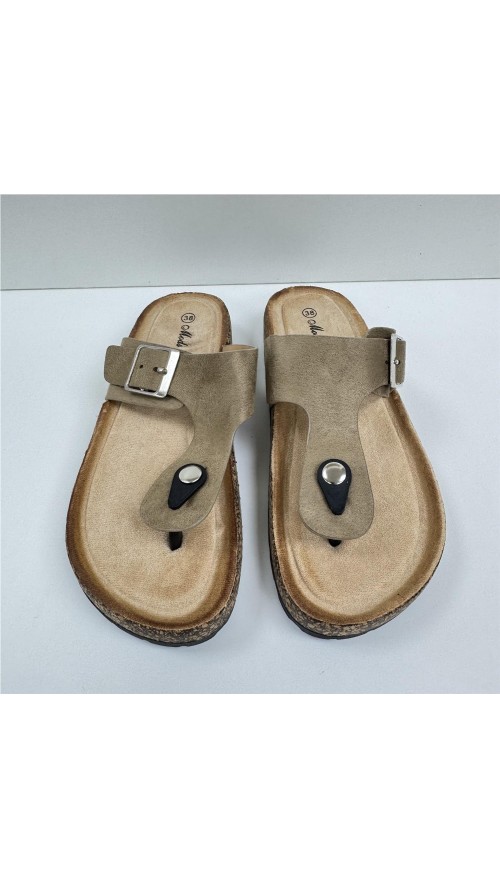SANDALIA BIO DEDO TAUPE