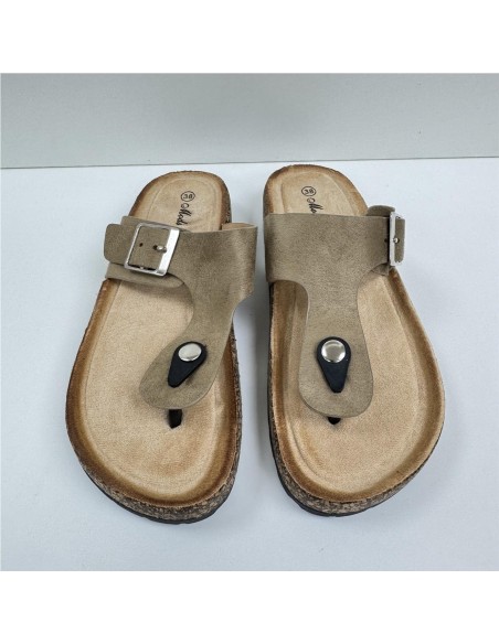 SANDALIA BIO DEDO TAUPE
