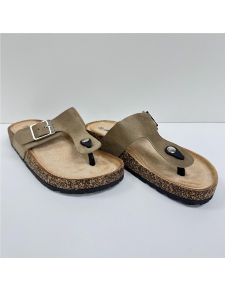 SANDALIA BIO DEDO TAUPE