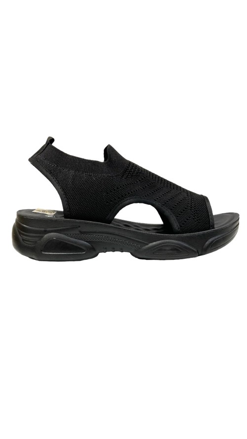 SANDALIA PLANA DEPORTIVA NEGRO