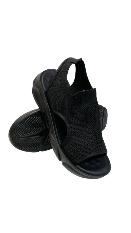 SANDALIA PLANA DEPORTIVA NEGRO 2