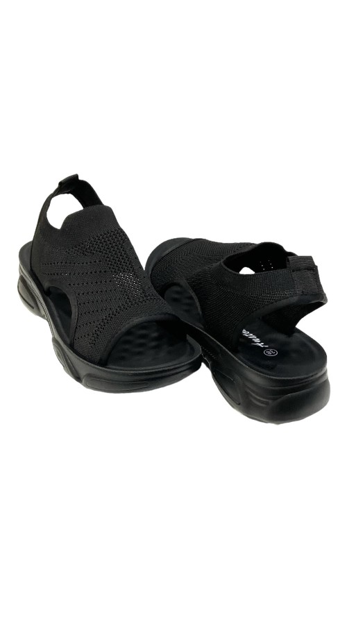 SANDALIA PLANA DEPORTIVA NEGRO