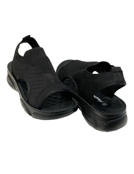 SANDALIA PLANA DEPORTIVA NEGRO