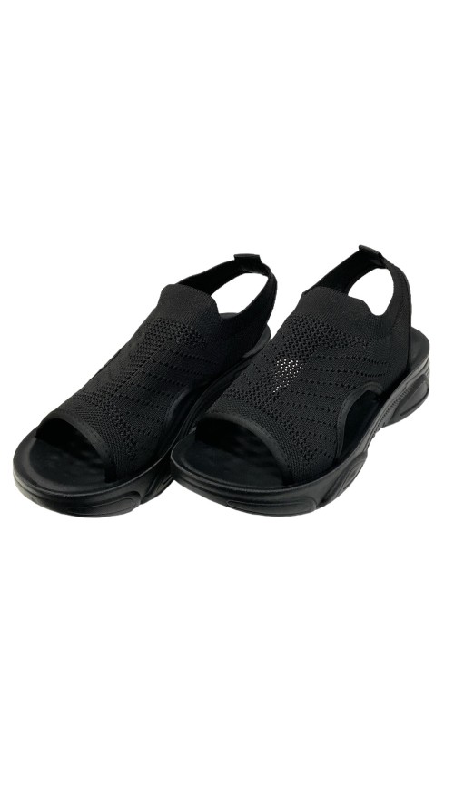 SANDALIA PLANA DEPORTIVA NEGRO