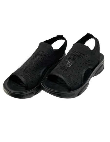 SANDALIA PLANA DEPORTIVA NEGRO