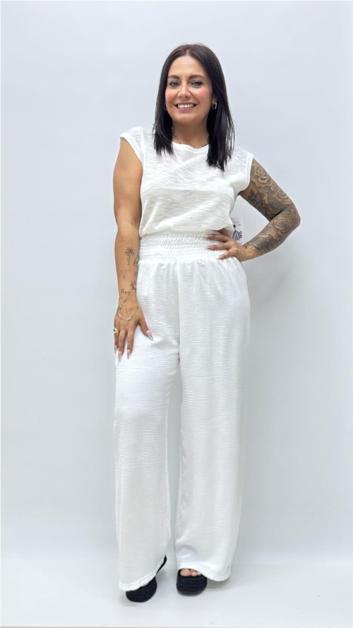 PANTALON PISCIS BLANCO