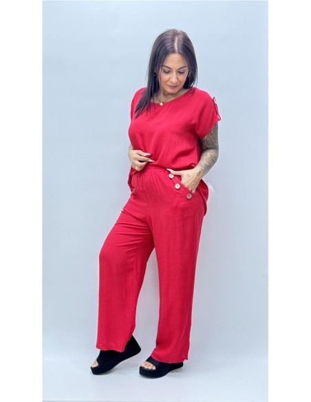 PANTALON ARIEL ROJO