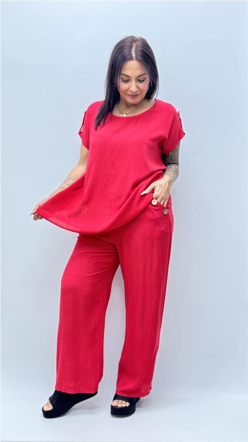 CAMISA ARIEL ROJO