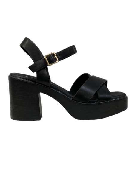 SANDALIA TACON SPORT NEGRO