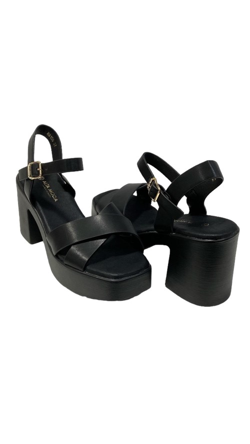 SANDALIA TACON SPORT NEGRO