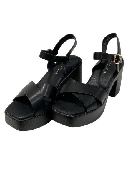 SANDALIA TACON SPORT NEGRO