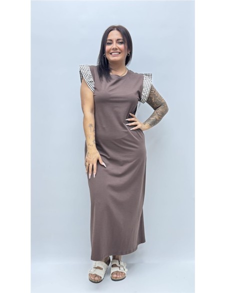 VESTIDO VEJER MARRON
